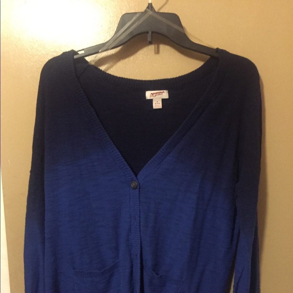 Blue button down cardigan/sweater
